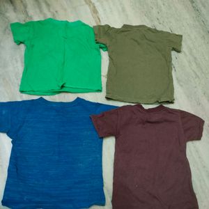 Pack Of 4  For Boys T-shirts