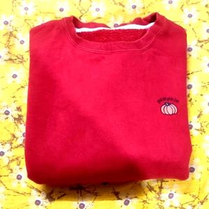 Reddish Orange Imported Branded Sweatshirt