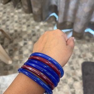 2 Sets Of Different Style Bangles