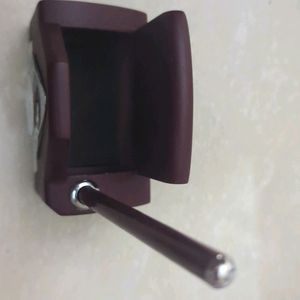 Pen Holder Stand With Clock