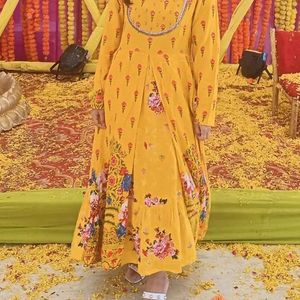 Yellow Anarkali Gown