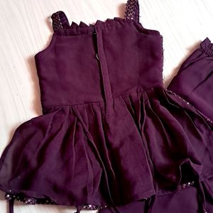 Purple Suit For Girl Baby