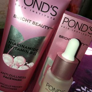 PONDS BRIGHTNRSS FACEWASH/SERUM ANTI PIGMENTATION