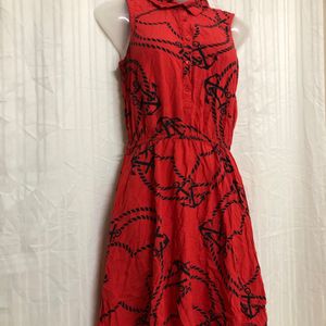 Tommy Hilfiger Red Sleeveless Dress