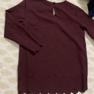 Dark Maroon Top