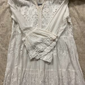 White chikankari Kurta