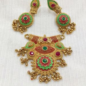 Mangalsutra Pendal With Earrings