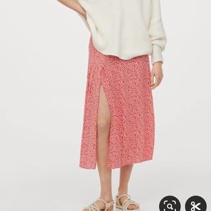 Printed Stilt Skirt From H&M