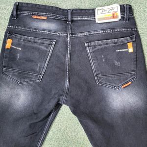 Mens Black Denim Jeans (Size-32 Inches)