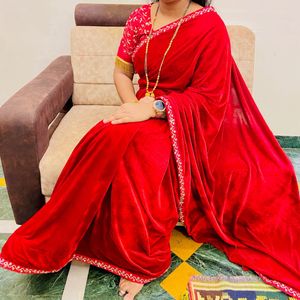 Velvet Saree