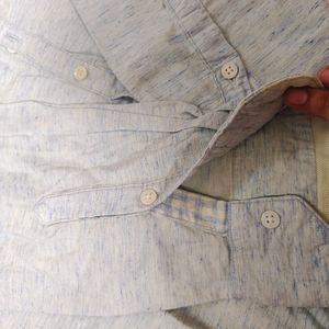 Men Party Wear Shirt - Solid Light Blue