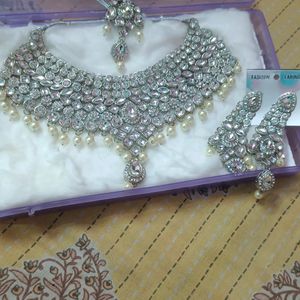 Fancy Jewellery, Party Wear Jewellery, Set , Neckl