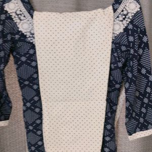 Chikankari Kurta Set With Plazo And Dupatta