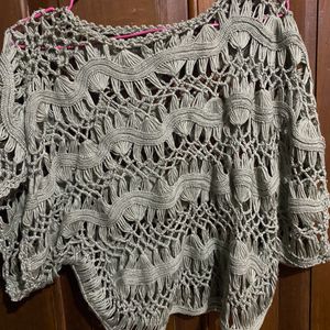 Grey Crochet Summer Wear