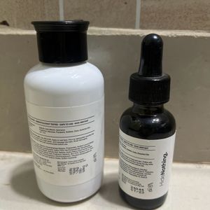 minimilist clenser and face serum