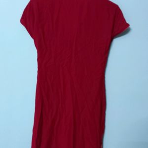 Women Red Kurti