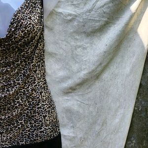 I. SEXY CHEETAH PRINT COWL NECK BODYCON