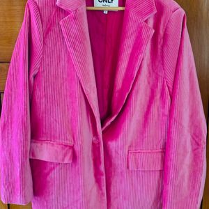 Beautiful Hot Pink Velvet Blazer