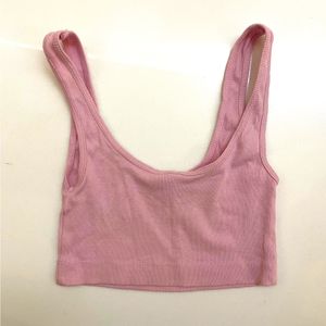 PINK CROP SINGLET