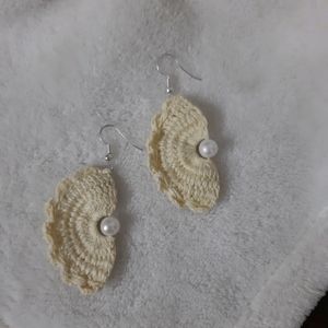 Crochet Half moon Earrings