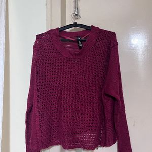 Red Woollen Top