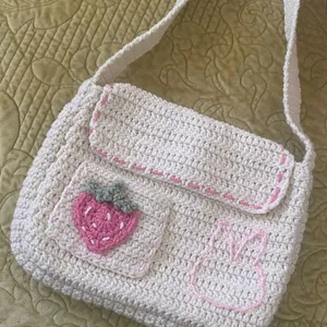 Crochet Messenger Bag 👜