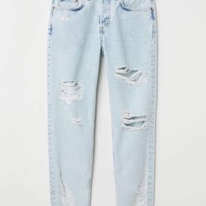 H&M Boyfriend Low Ripped Jeans