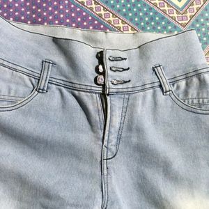 Light Blue High Waist Jeans