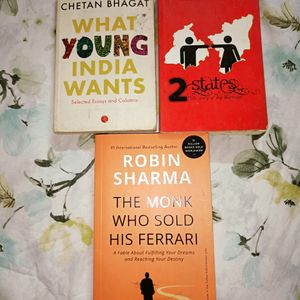 3 Books Offer -Robin Sharma , Chetan Bhagat