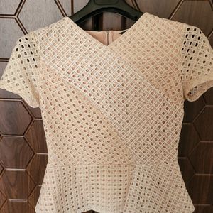 Beautiful Offwhite Beige Top