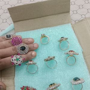 Combo Of 12 Adjustable Rings