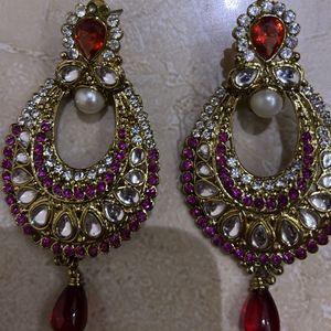 Beautiful Pink-Colored Earrings (No brand)