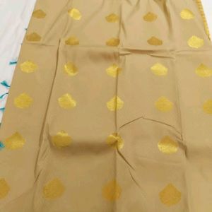 New Pattu Saree With Aari Work Blouse Unused