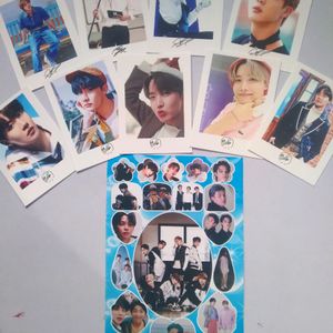 BTS(Jin & Jhope Signature Polaroid With Stickers)