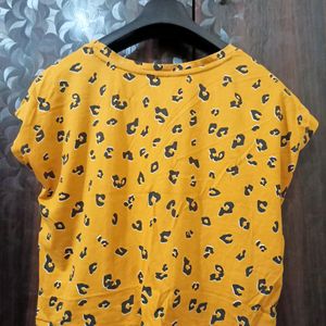 Max Mustard Yellow Crop Top