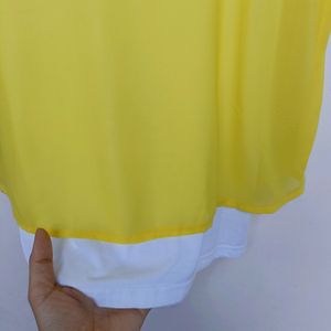 Yellow Top With White Inner