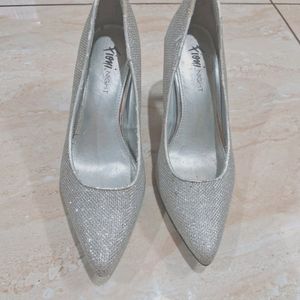 Silver Party Wear Heels