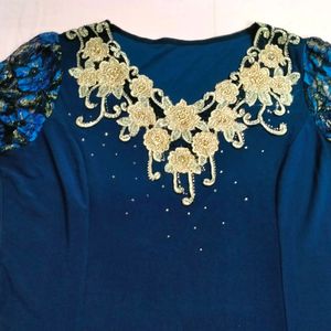 Royal blue Kurti (Party Wear) Brand New