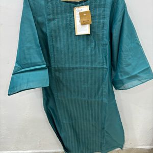 Dusty C Green color Kurta With Lining In S Size