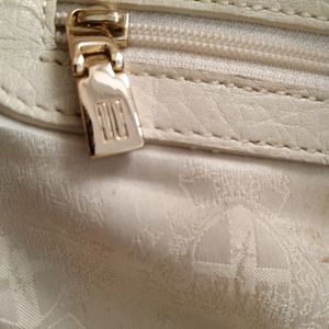 Daks 100% Original Genuine Leather Cream / Red Bag