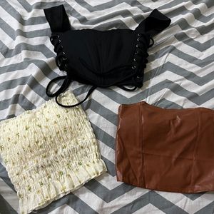 Set Of 3 Trendy Tube Top