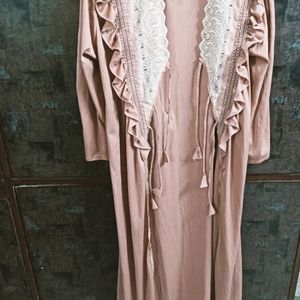 ON SALE!!Satin Robe Some Flaw In One Sleve