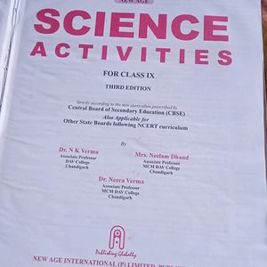 Class 9 Science Practical Book (Not Used)