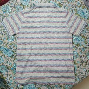 Multicolor Line Pattern Tshirt