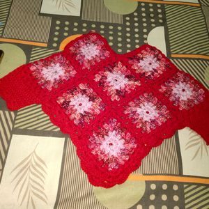 Kids Winter Handmade Poncho Wool