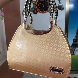 Golden Ethnic Handbag