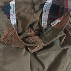 Stylish Military Shaded Pant Fabric Silk Smoothly