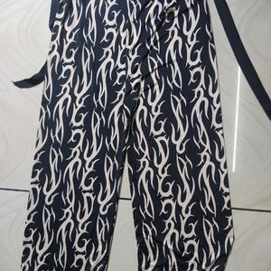 Abstract Printed Stretchable Trousers