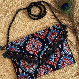 Ajrakh Printed Sling Bag