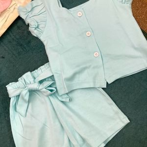 Baby Girk Top With Shorts